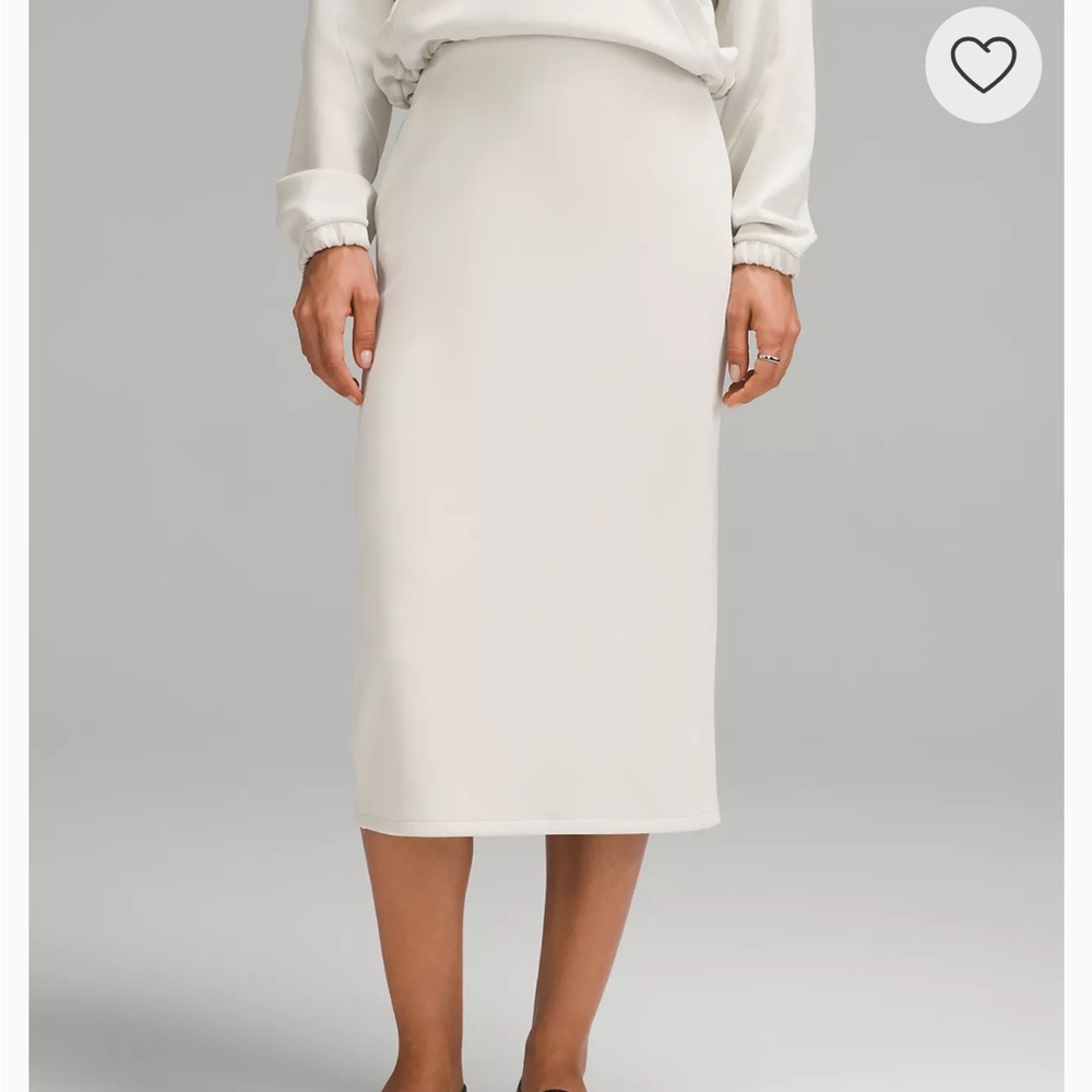Lululemon Athletica Cream Midi Skirt